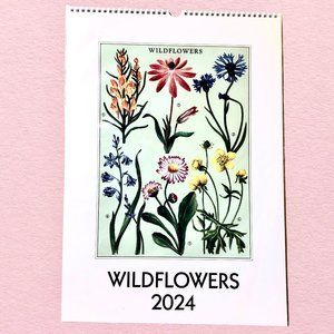 Cavallini & Co. 2024 Wildflowers Wall Calendar Jumbo